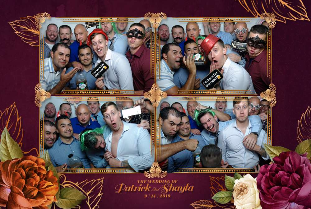 crazy group at photo booth