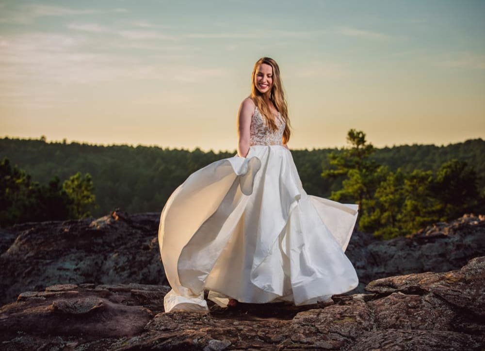 bridals en el parque estatal Petit Jean