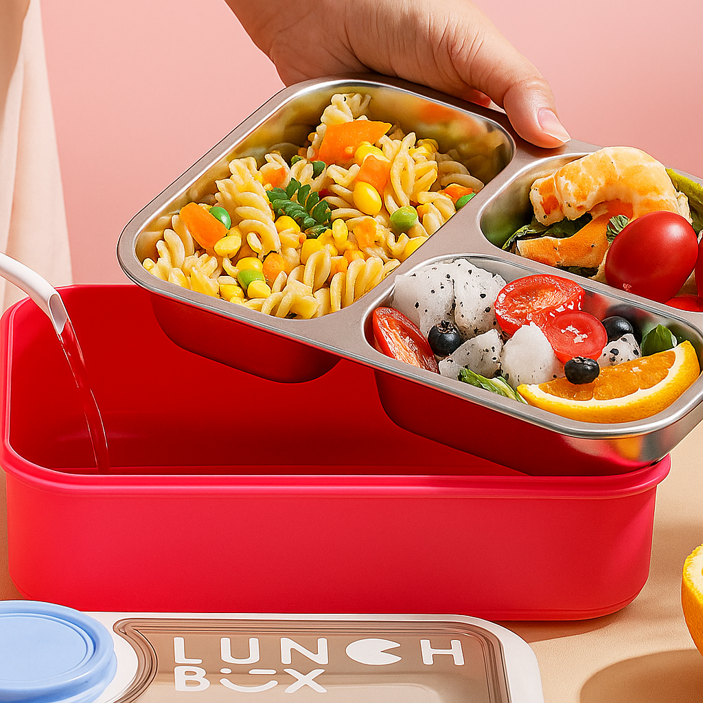 3 Compartment Lunch Box thumbnail 4