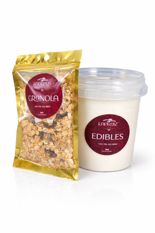 One Liter Greek yogurt and 200gram of granola combo