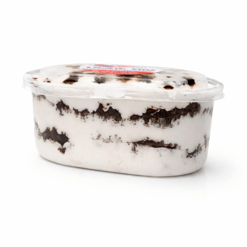 plate of yummy cake parfait