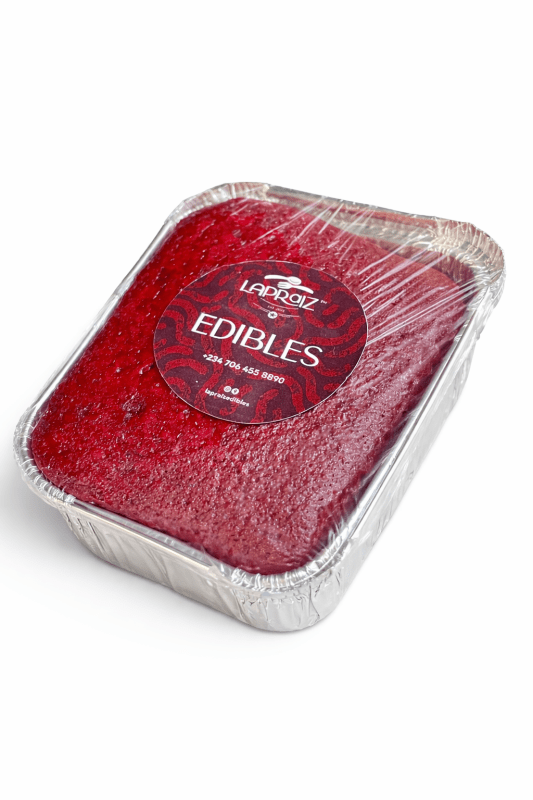 red velvet foil cake