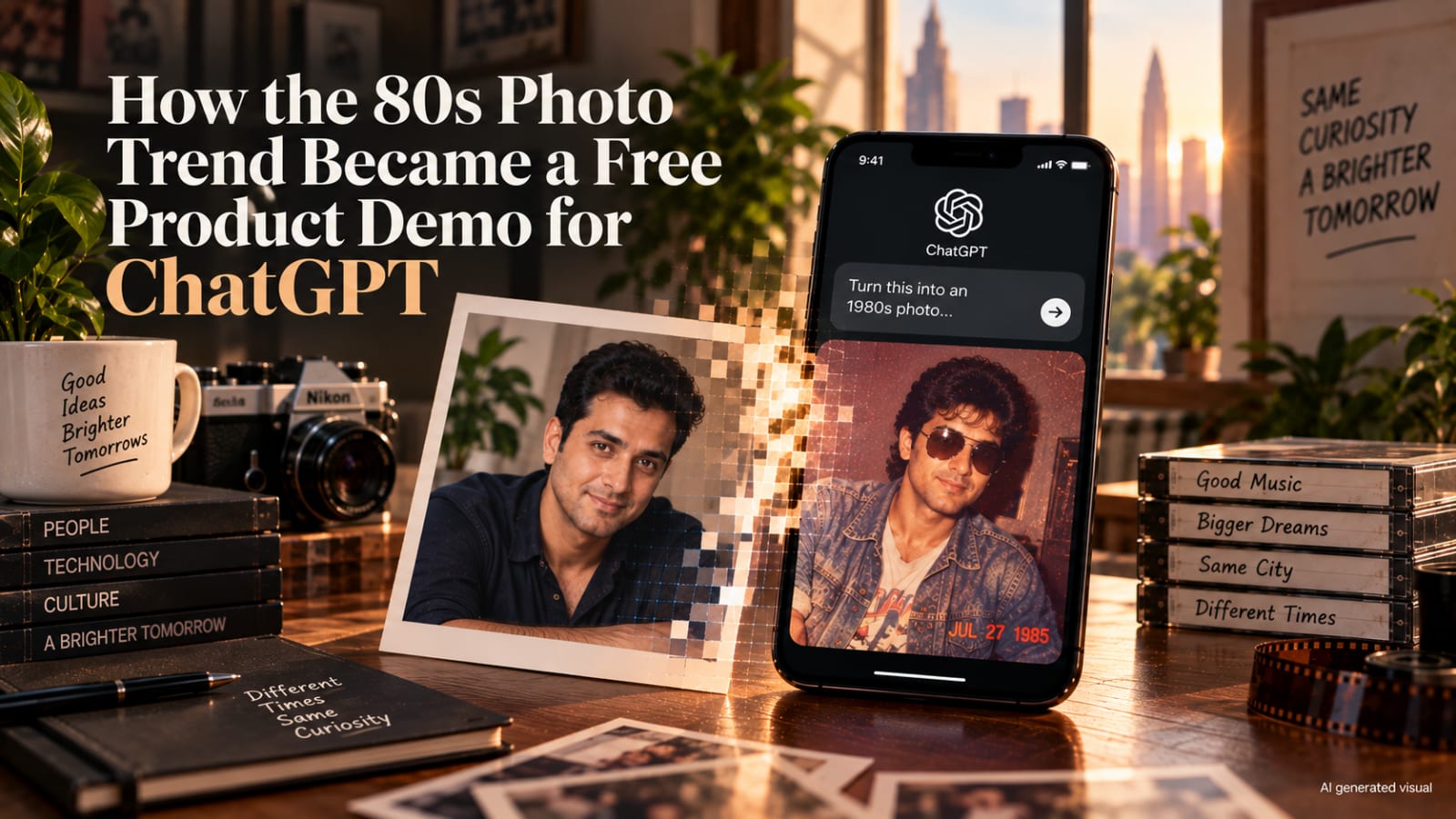 How the 80s Photo Trend Became a Free Product Demo for ChatGPT