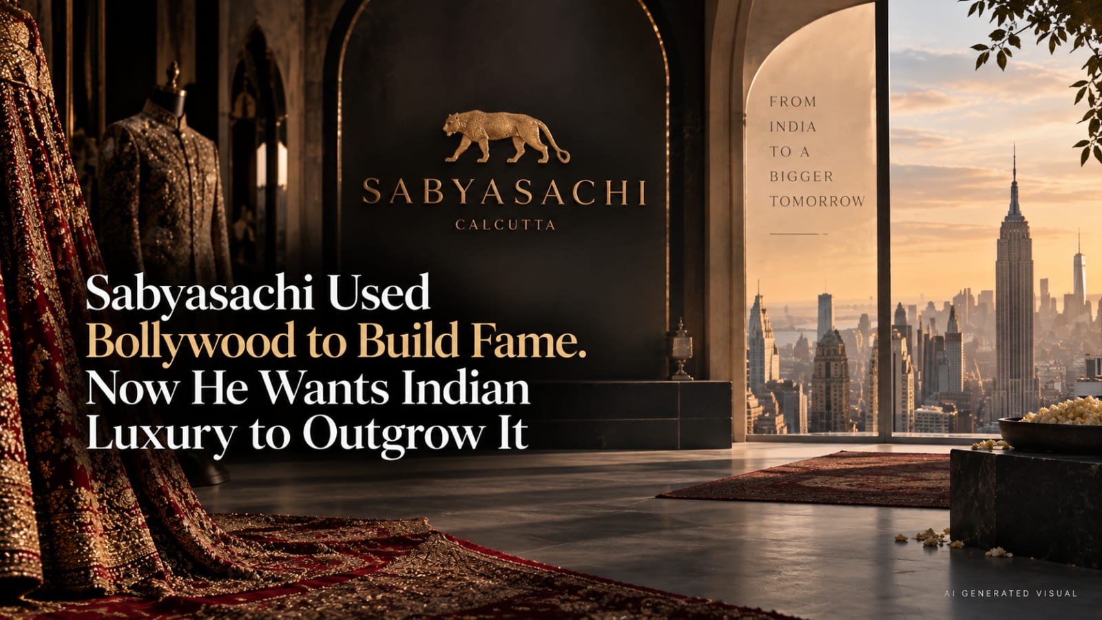 Sabyasachi Used Bollywood to Build Fame. Now He Wants Indian Luxury to Outgrow It.