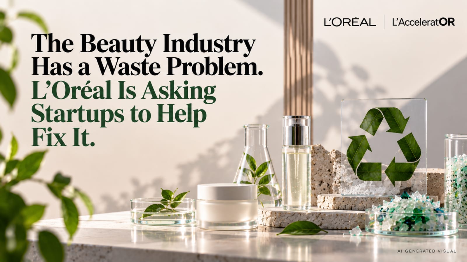 The Beauty Industry Has a Waste Problem. L’Oréal Is Asking Startups to Help Fix It.