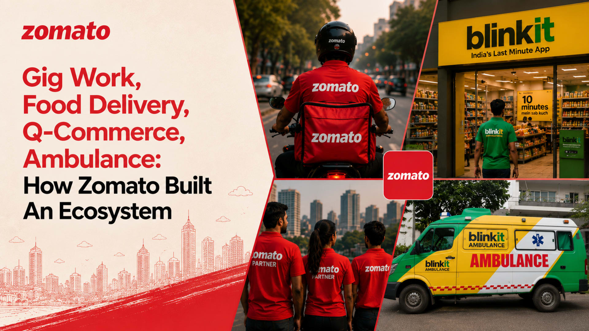 Gig Work, Food Delivery, Q-Commerce, Ambulance: How Zomato Built An Ecosystem