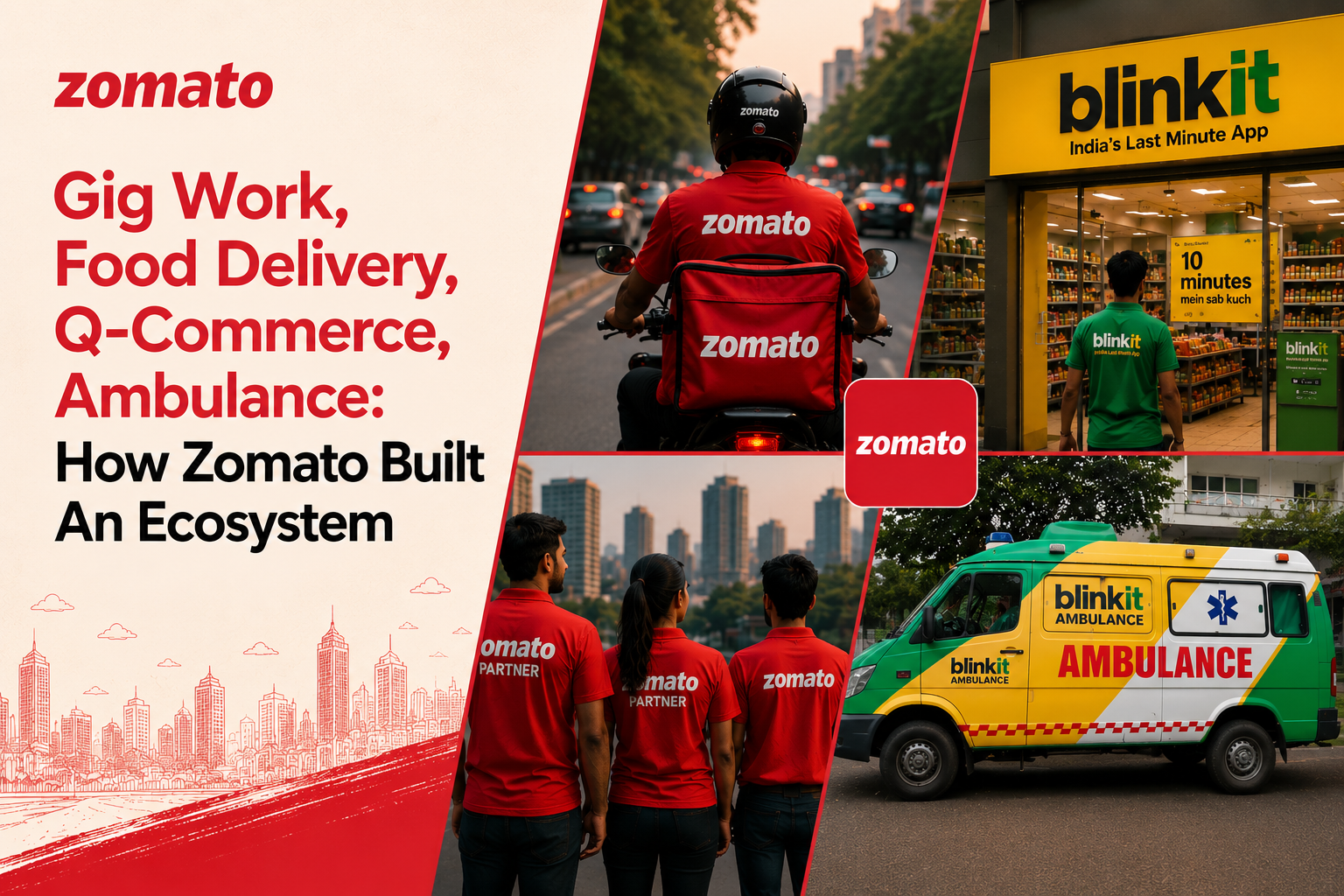 Gig Work, Food Delivery, Q-Commerce, Ambulance: How Zomato Built An Ecosystem