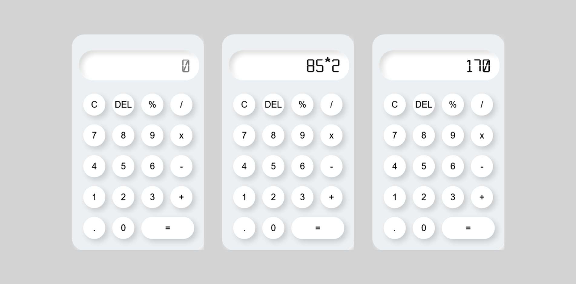 Calculatrice - Calculator demo