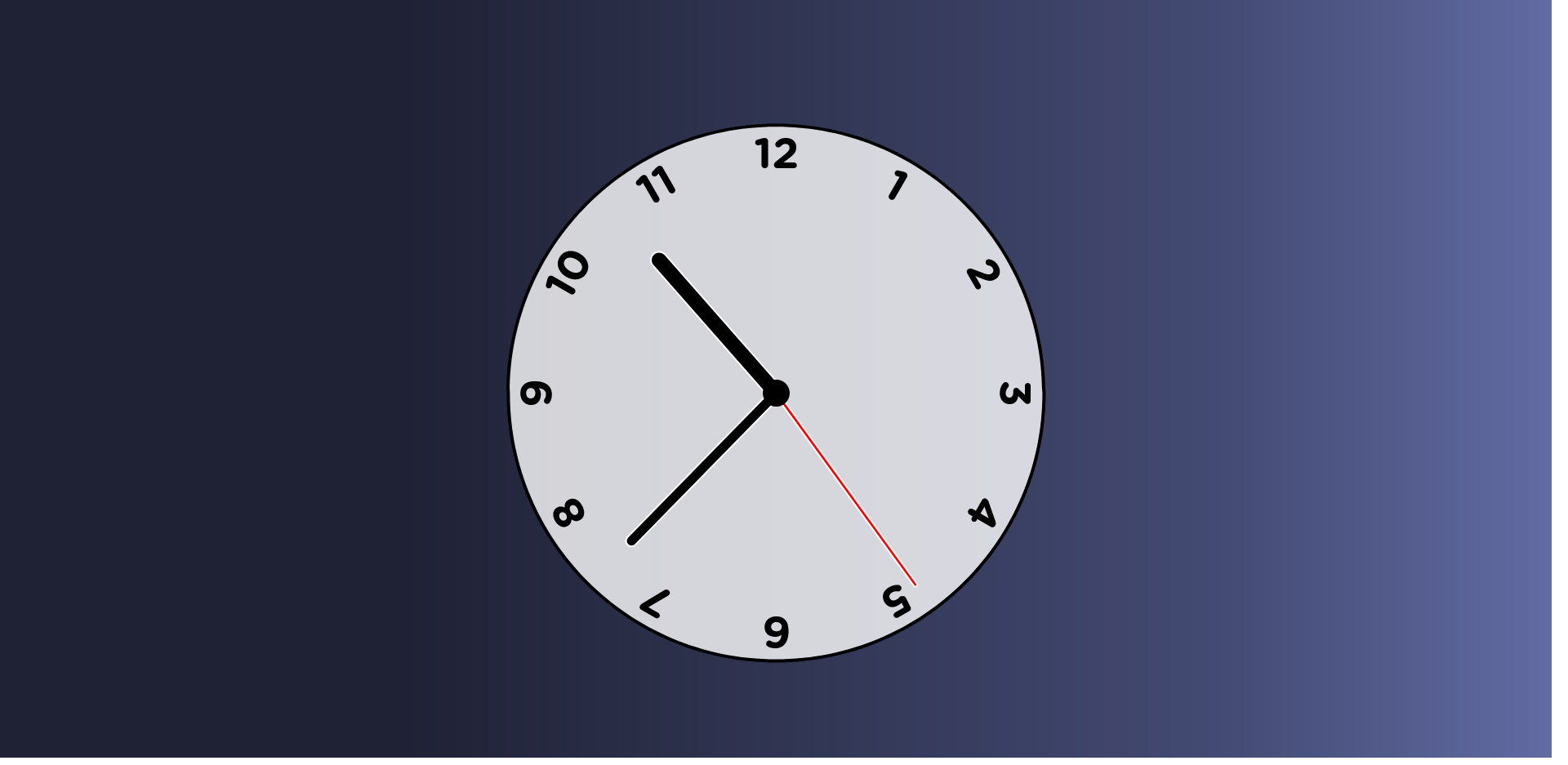 Horloge - Clock demo