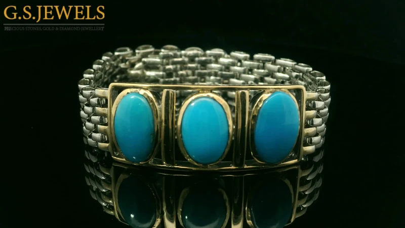 Turquoise Bracelet Design by GS JEWELS