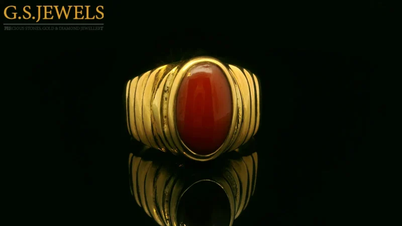 Coral ring Design by GS JEWELS