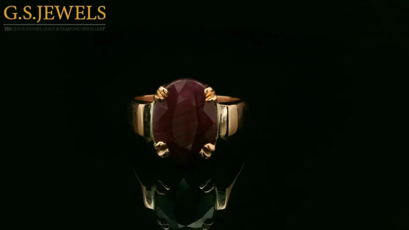 Ruby in copper ring Design by GS JEWELS