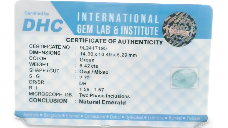 Natural Emerald 6.42 cts