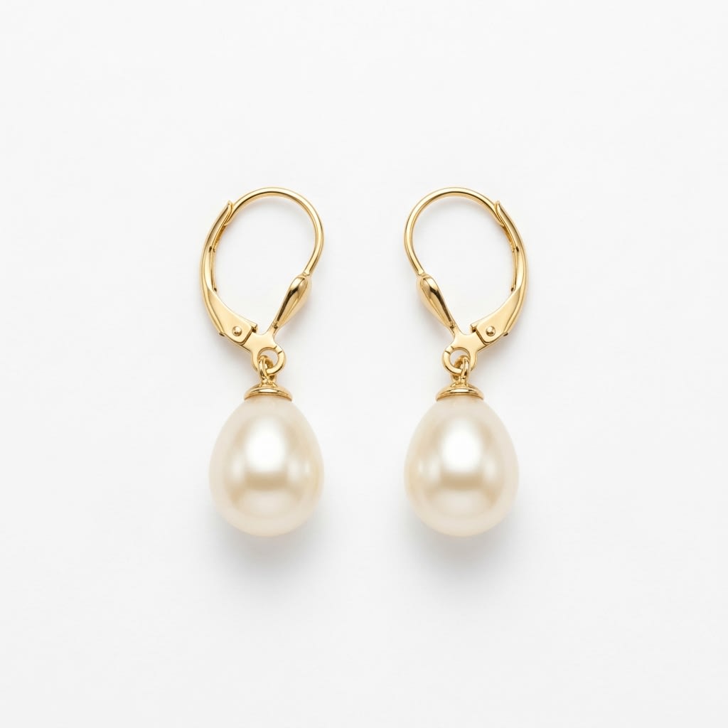Pearl Drop Earrings pair