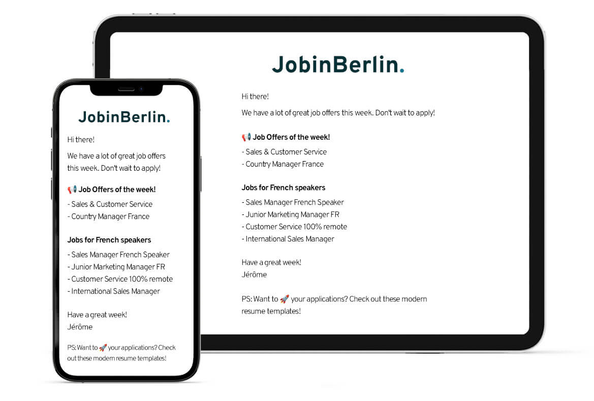 Job Alert Newsletter