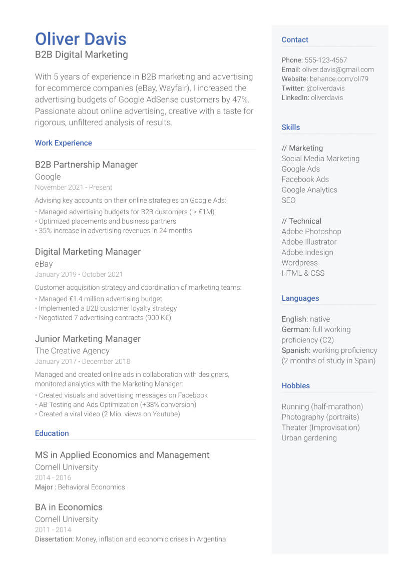 Elegant & Modern Resume