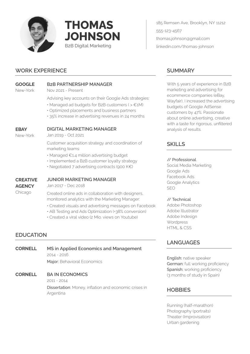 Minimalist Resume