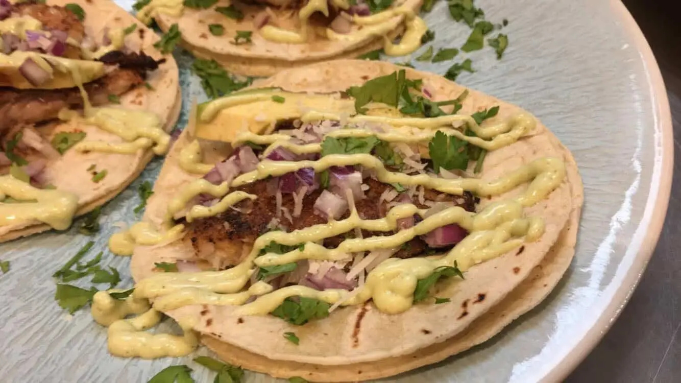 Taco spread ready to serve