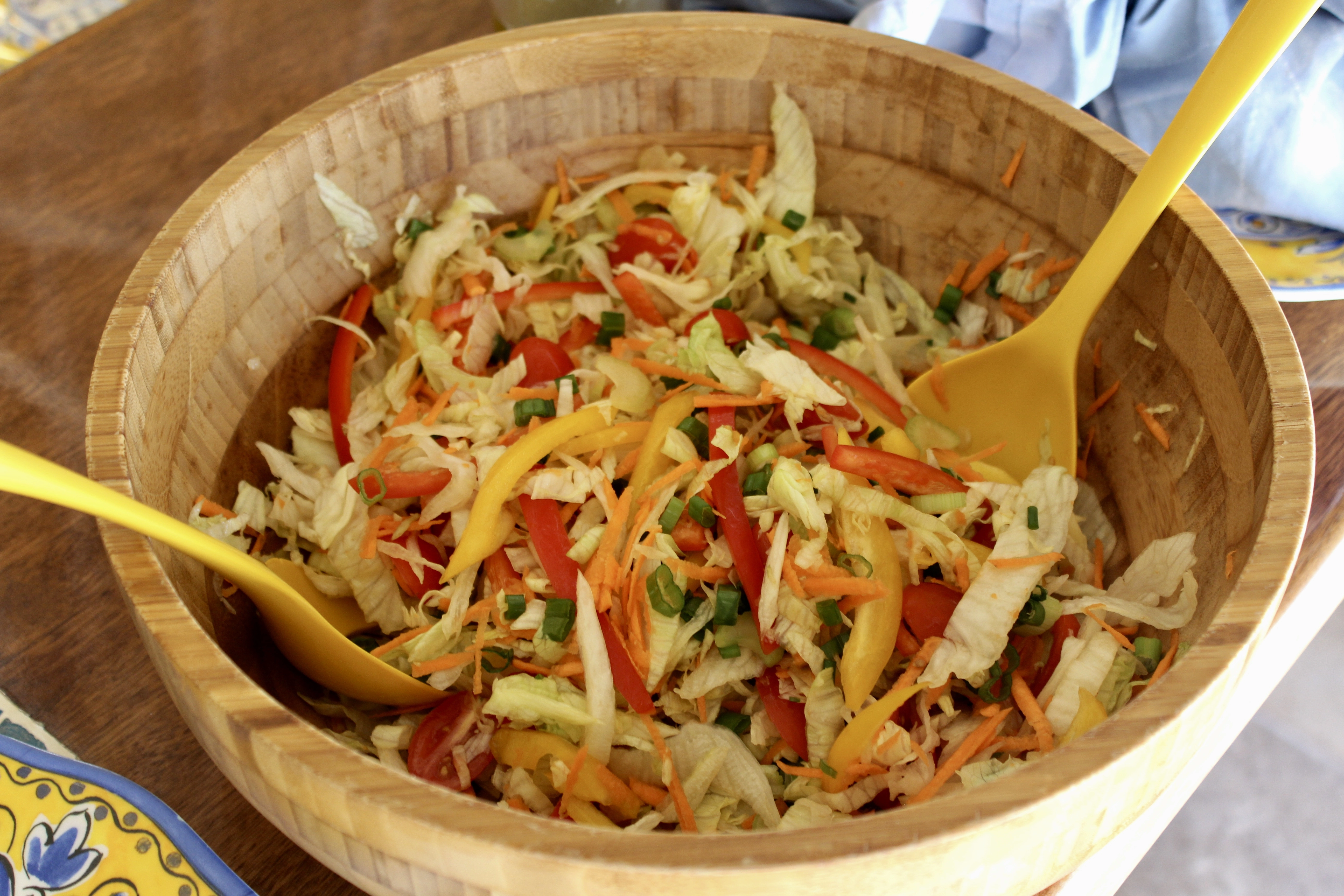 Dining spread prepared by the chef