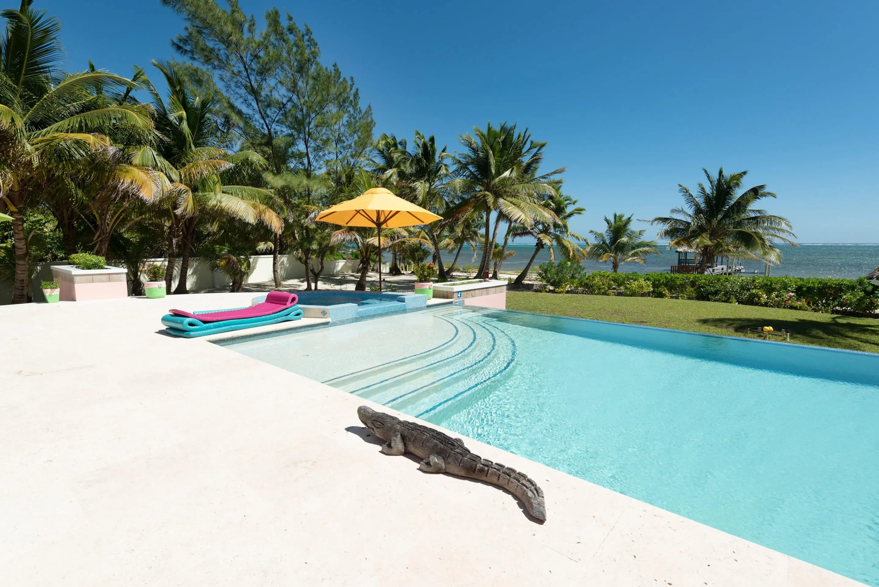 Canary Cove villa view opening toward the water