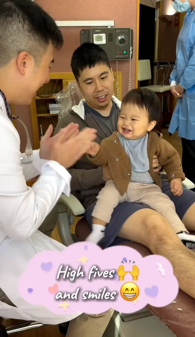 High fives and smiles