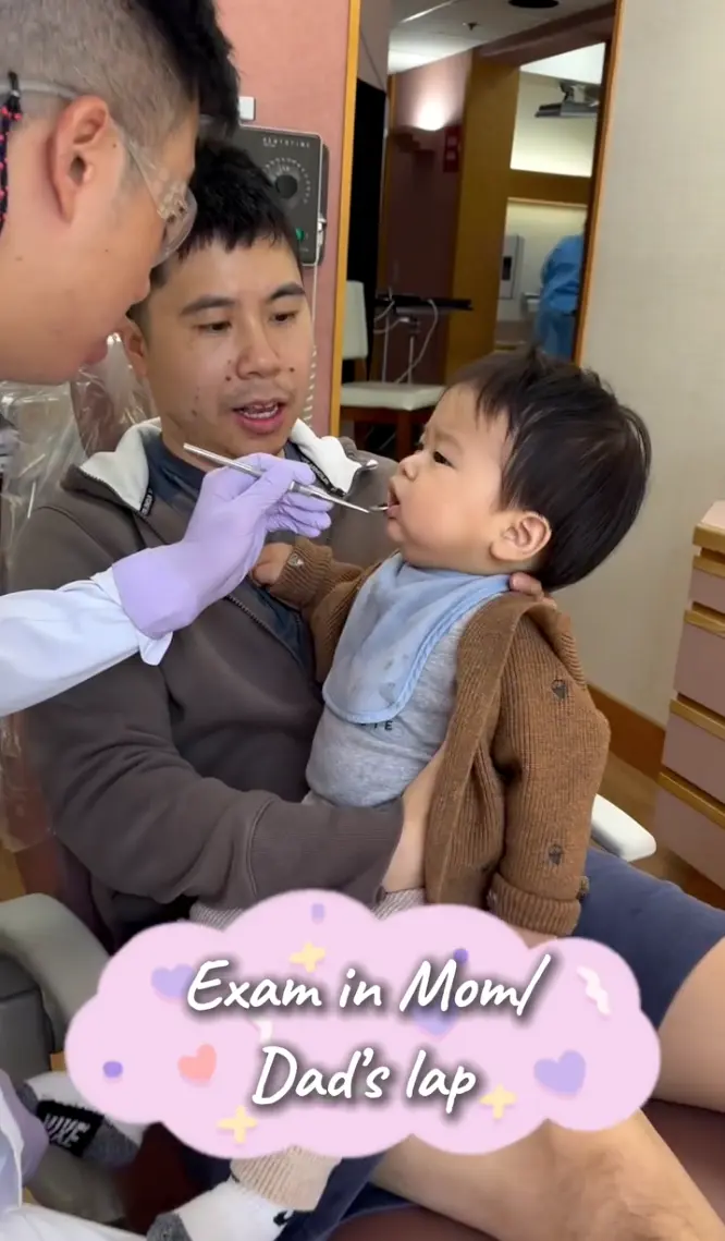 Exam in Mom/Dad's lap (part 2)