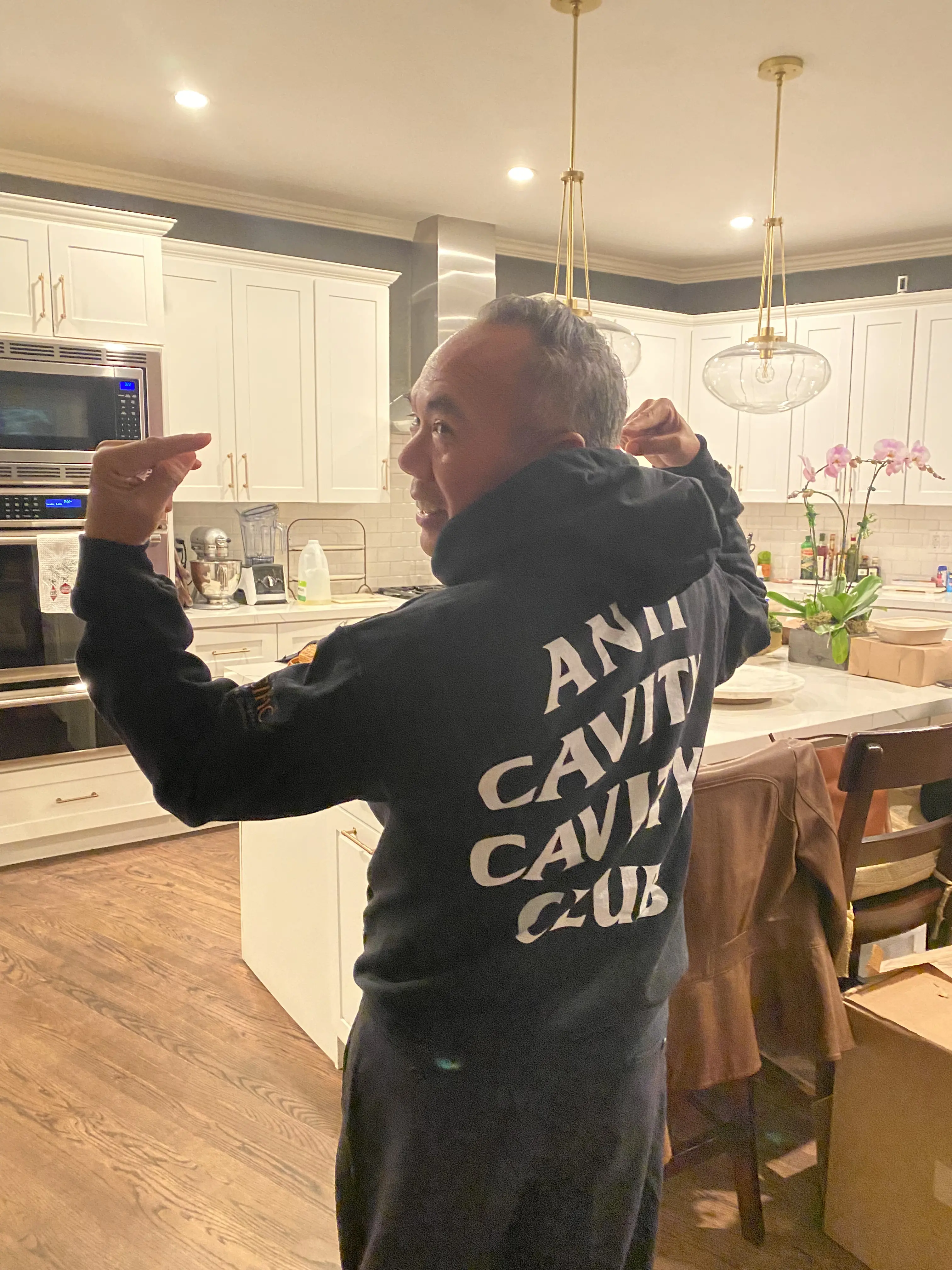 Dr. Njo at a career event.