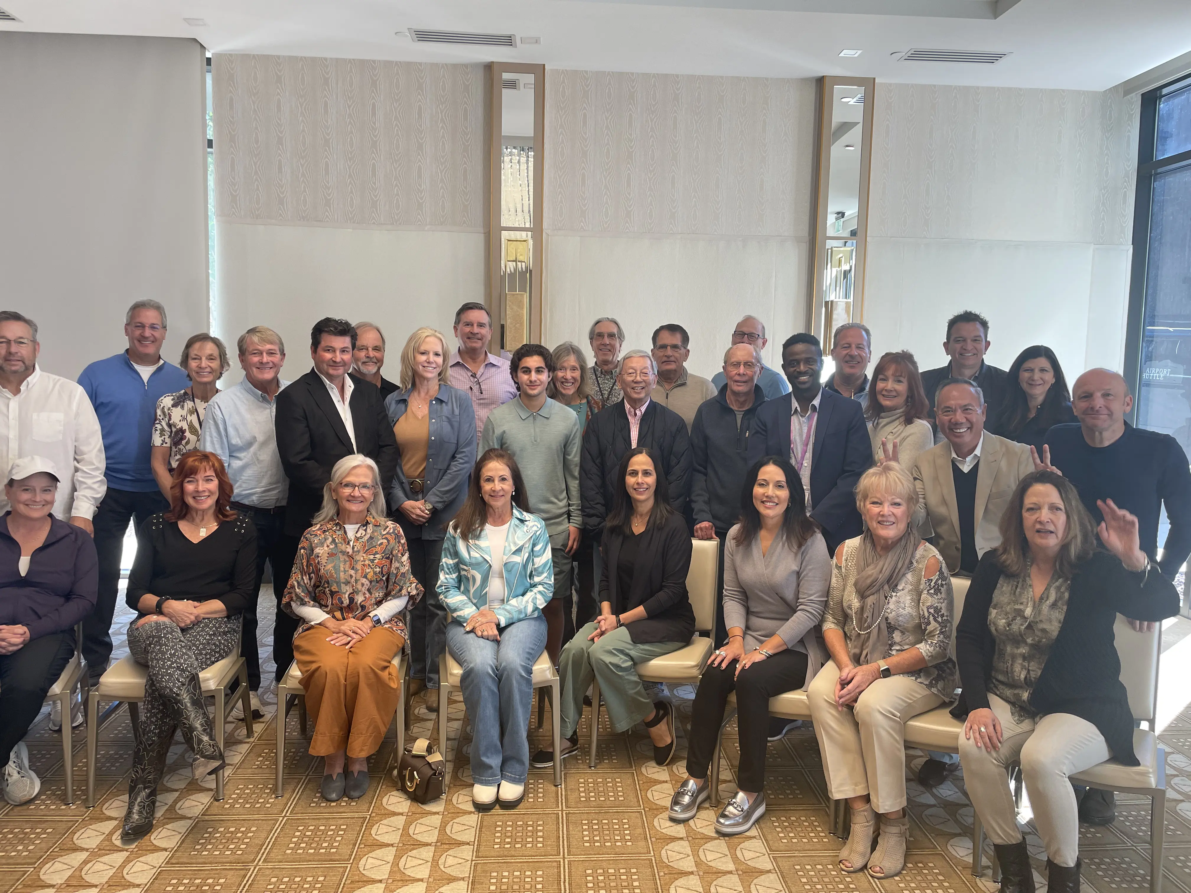 Leadership retreat with Dr. Njo and peers.