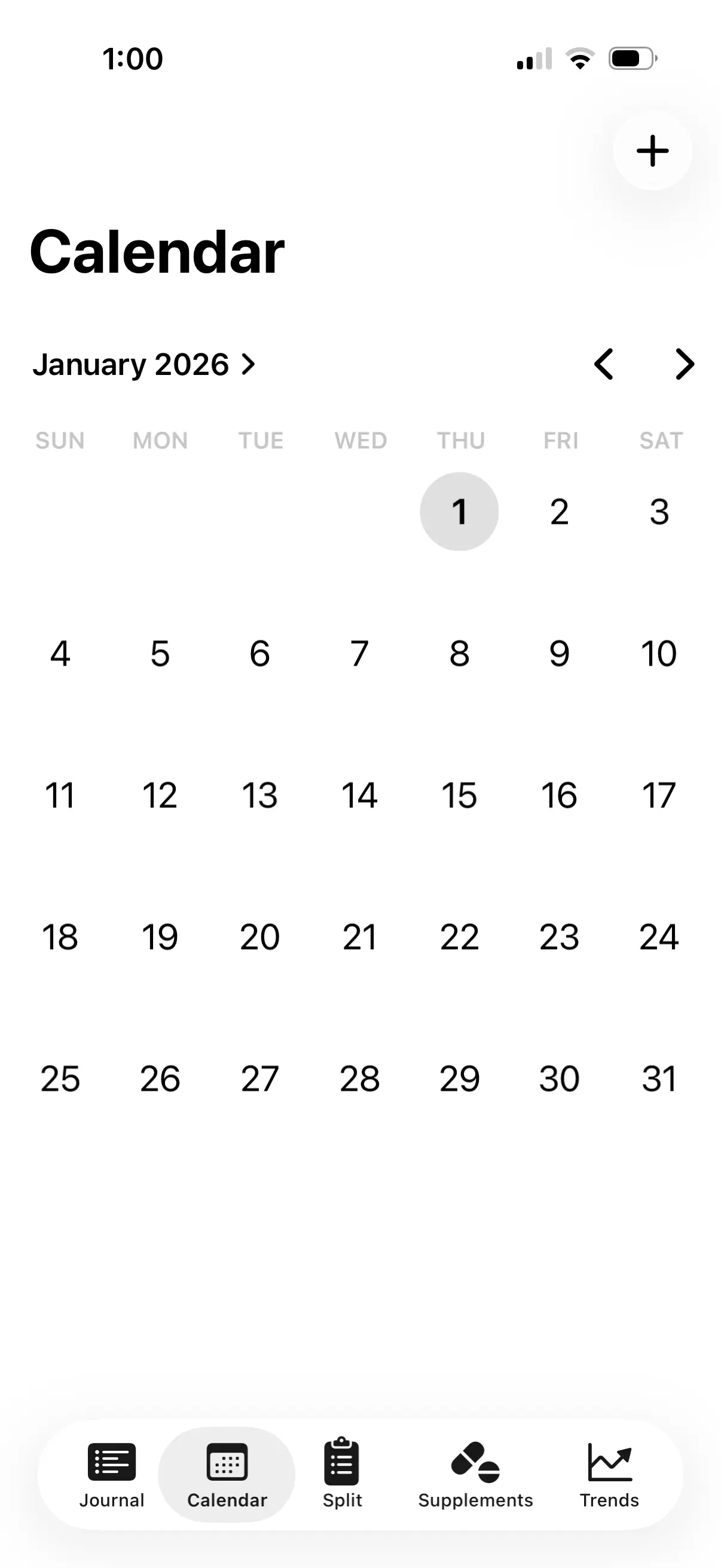 marble calendar view screenshot