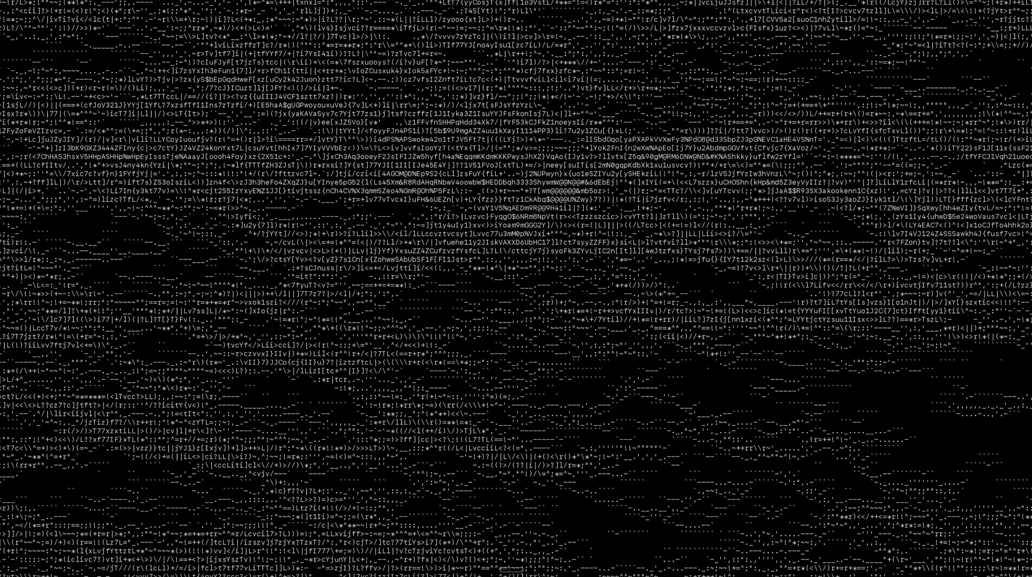 ASCII ocean animation preview