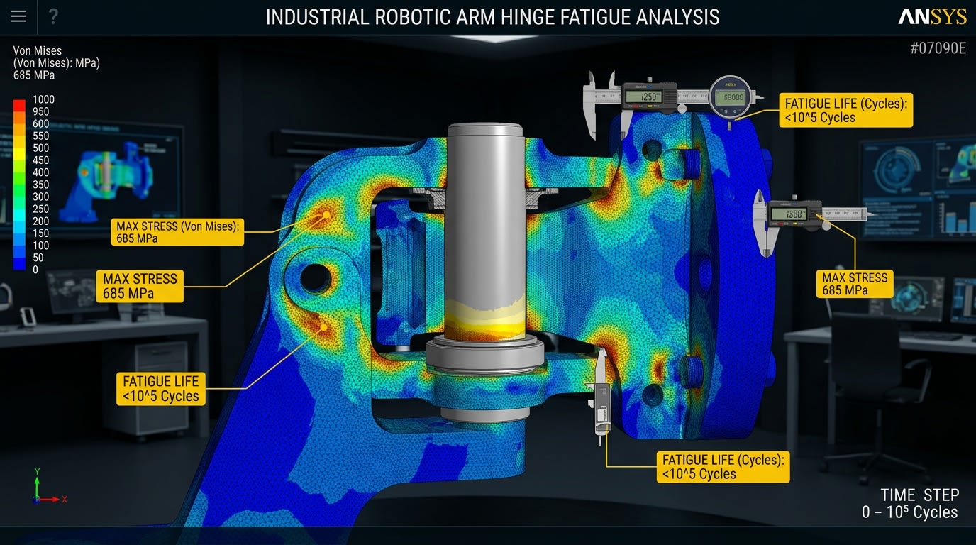 Evaluasi Ketahanan Lelah dan Beban Struktural Finite Element Analysis FEA