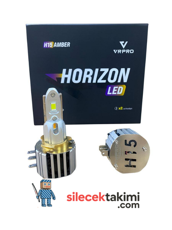 Vrpro Horizon H15 Turuncu Beyaz Led Far Ampülü 45W 22000Lümen