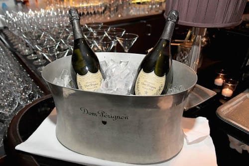 Chilled Dom Pérignon and Private Waiter