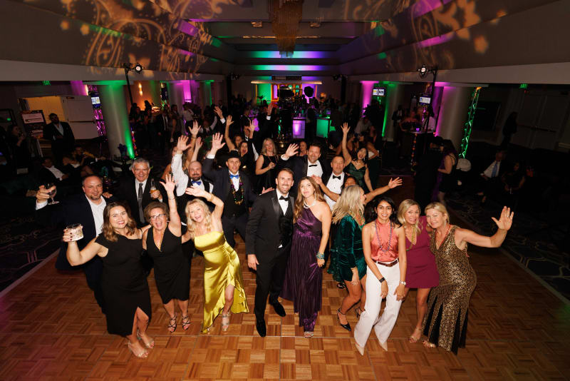 Guests on the dance floor at the 2025 Advocacy Auction
