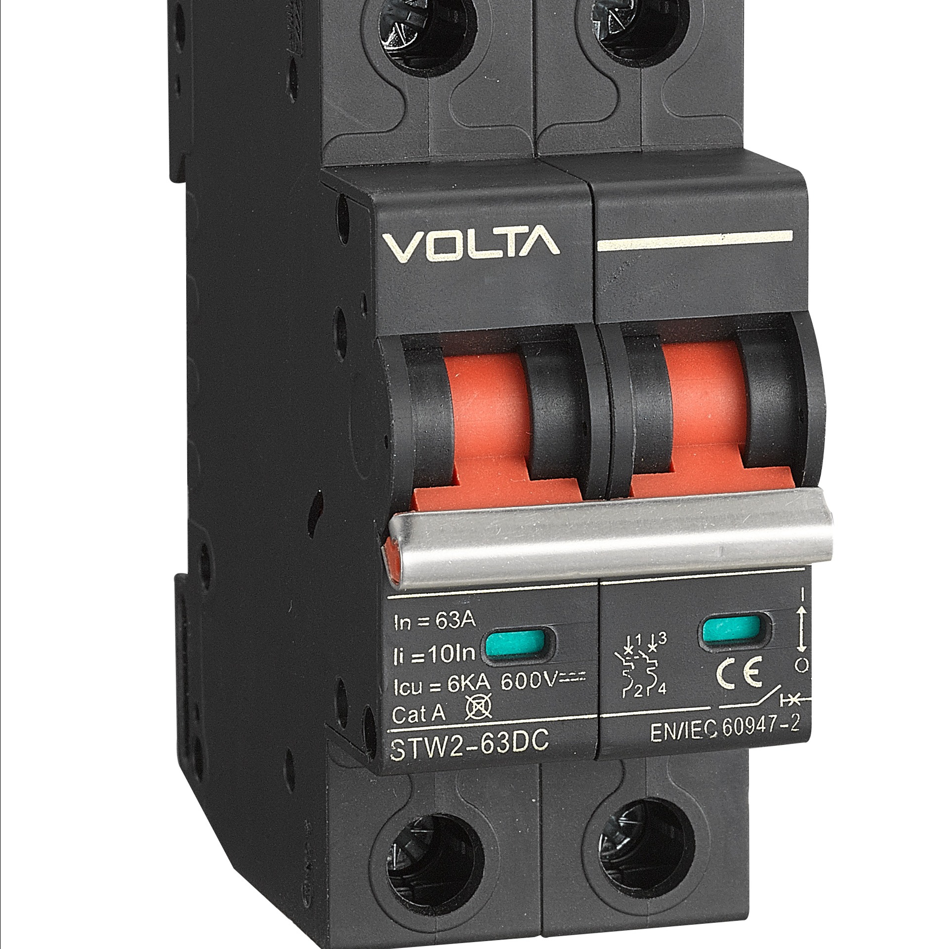 Breaker DC 2P 600V/63A / VOLTA / Non polarity