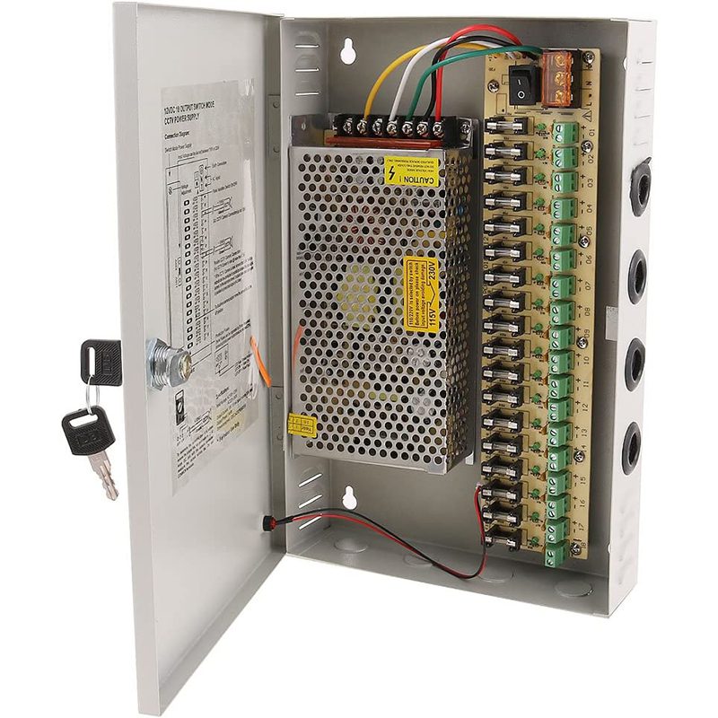 Power supply(boxed) 12V 35A 18 channel switching power box Q-T173