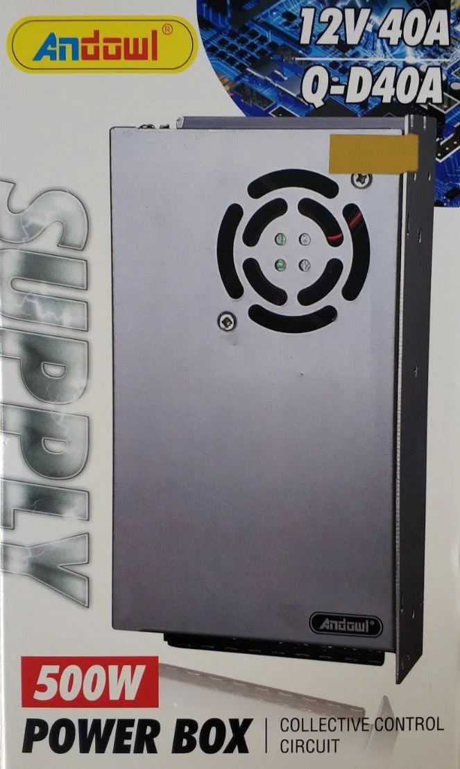 Power supply 12v 40A 500W Power box Q-D40A