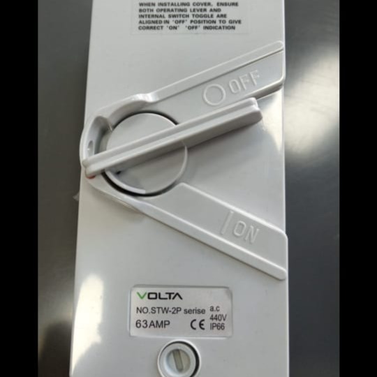 Isolator Geyser /Aircon UKF 2P 63A 440V