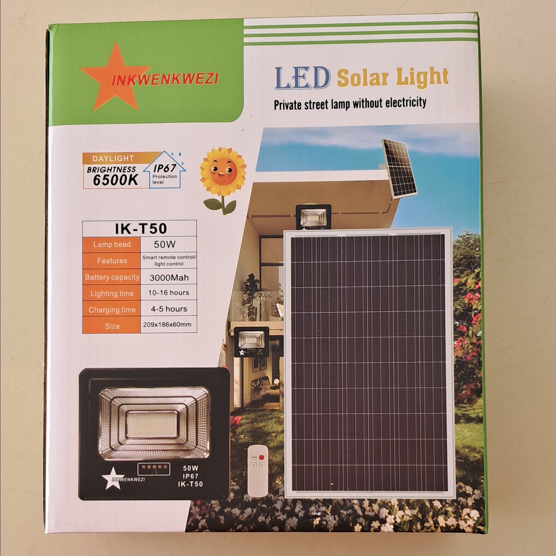 Solar spotlight 50W
