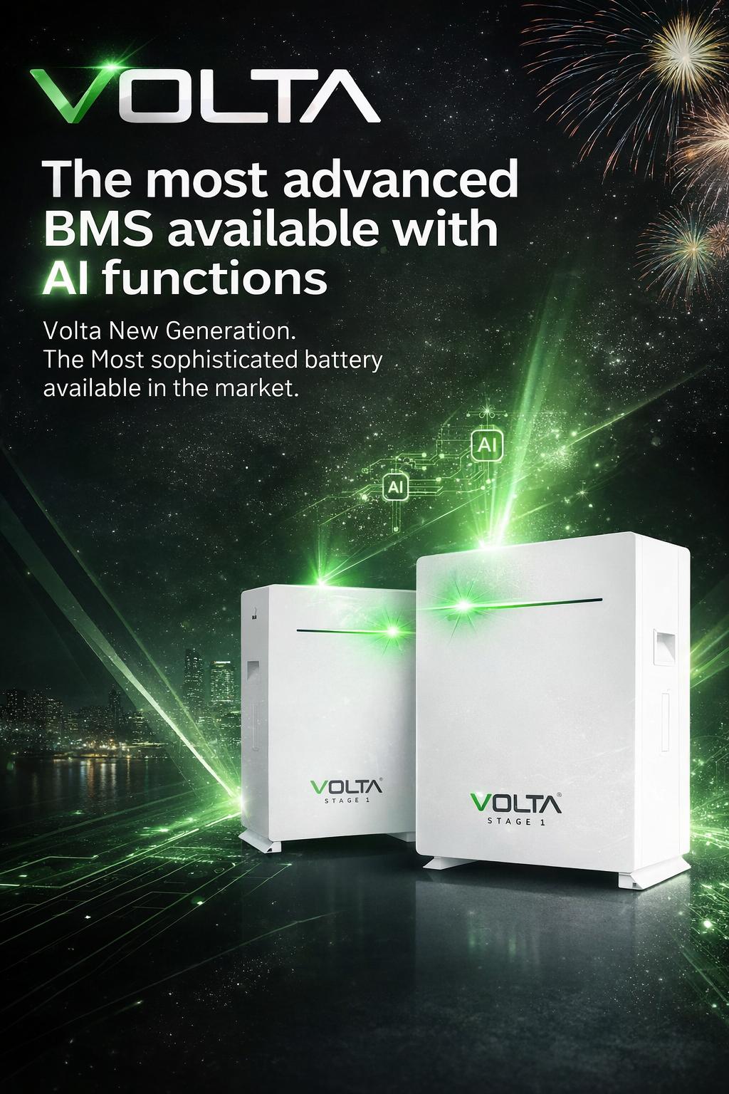 Battery Lithium VOLTA STAGE 4 - 14.34 Kwh Wallmount and floorstand(NEW Generation)