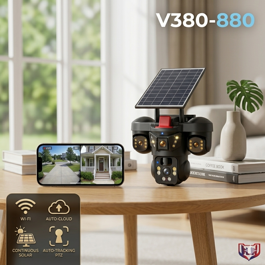 WIFI Solar Camera 8K V380-880