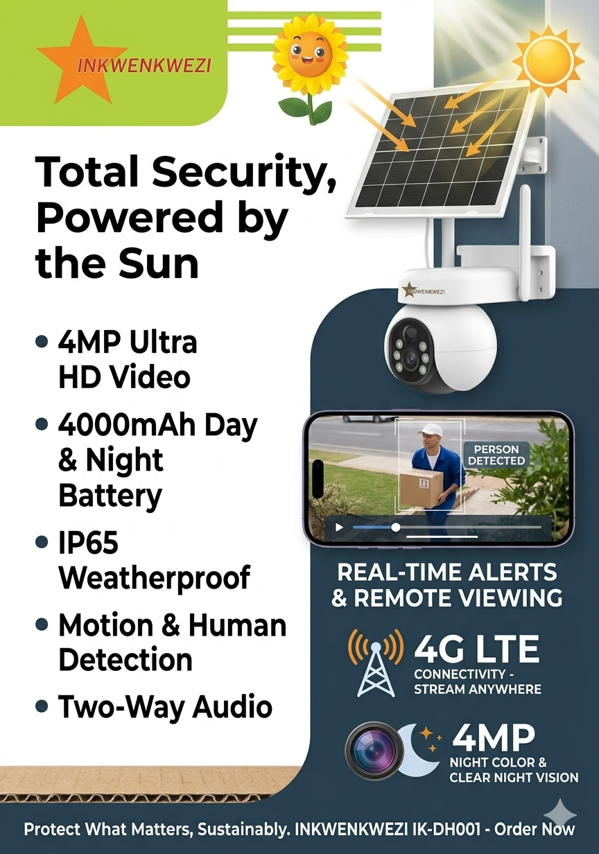 SIM card-4G Solar camera 4MP HD IK-DH001