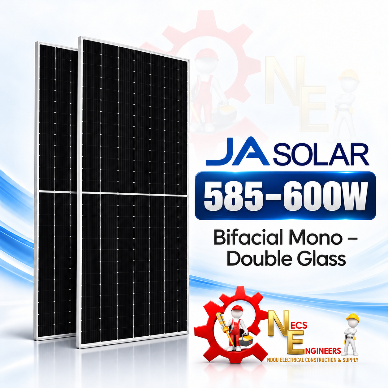 Solar panel 585-600W JA mono - bifacial 