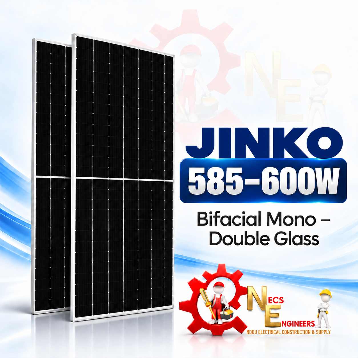 Solar panel 585-600W JINKO mono - bifacial