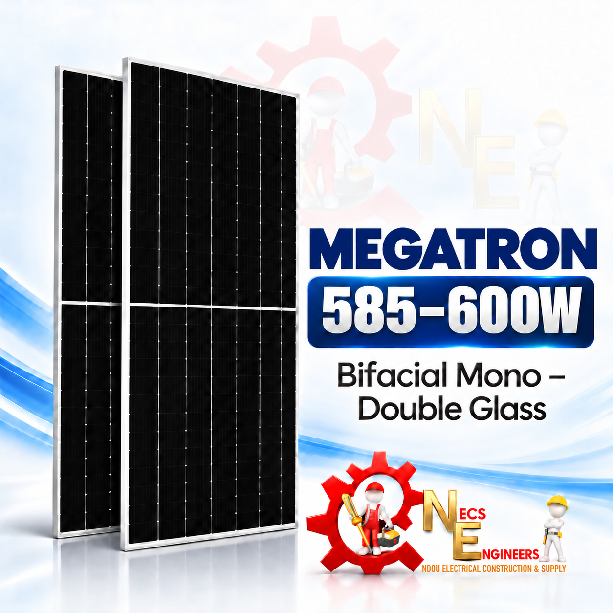 Solar panel 585-600W Megatron mono - bifacial 