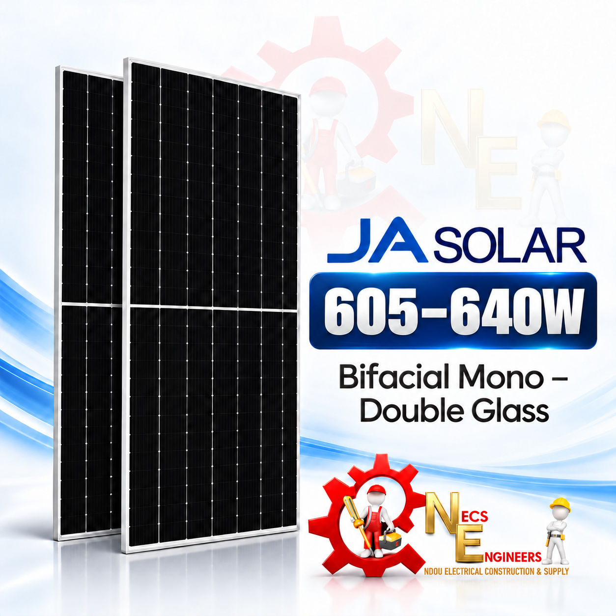 Solar panel 605-640W JA mono - bifacial 