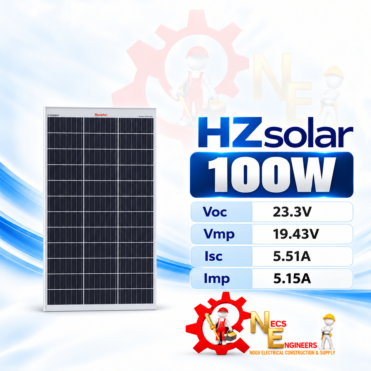Solar panel 100W HZ solar