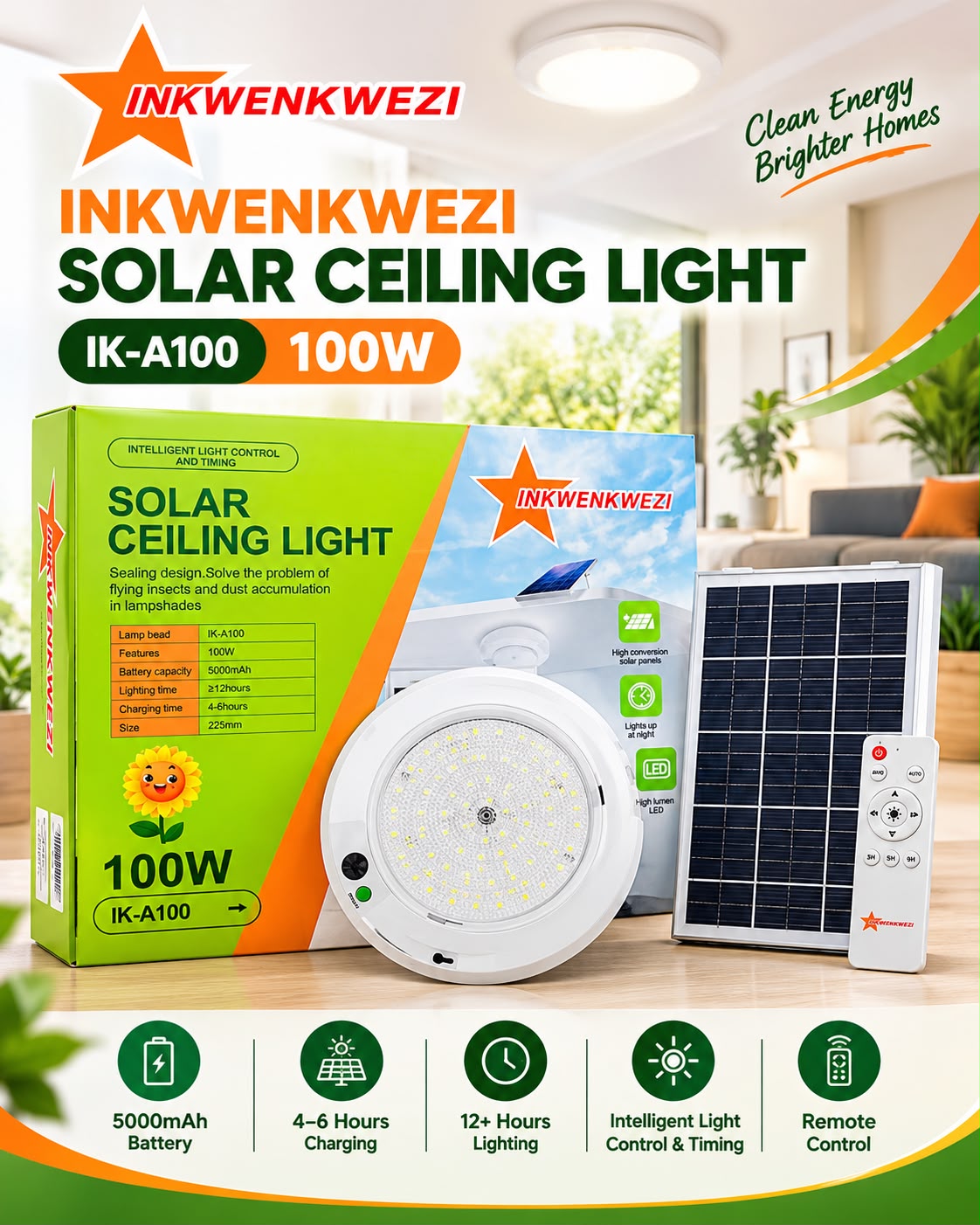 Solar Celling lights 100w