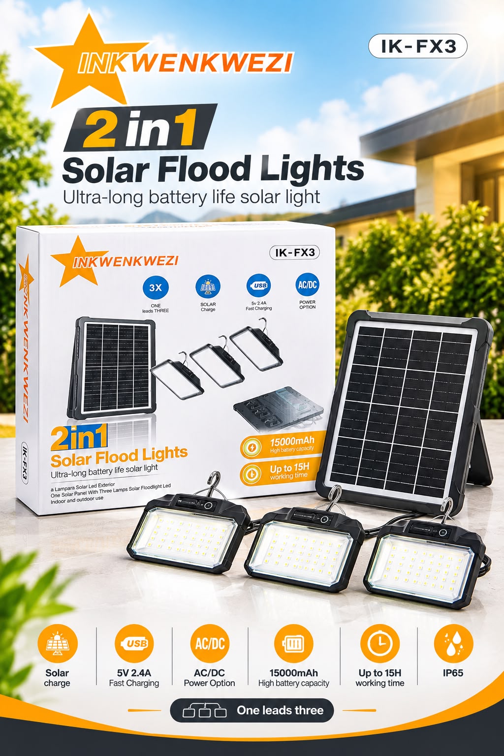 Solar Flood light 2in1