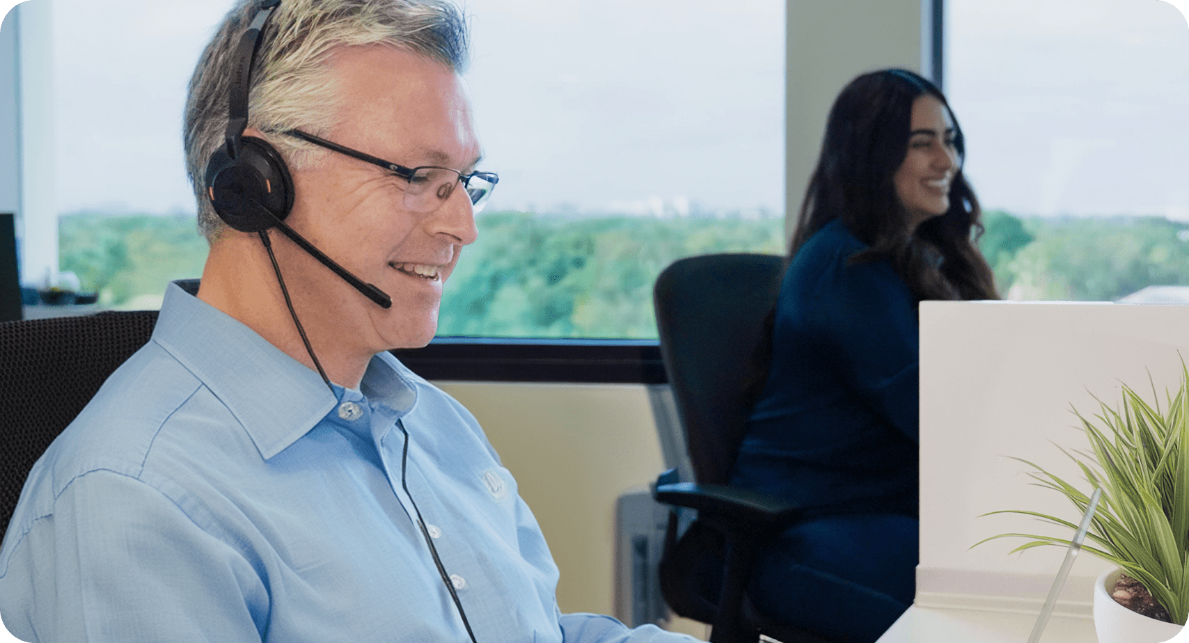 Consultants on headsets